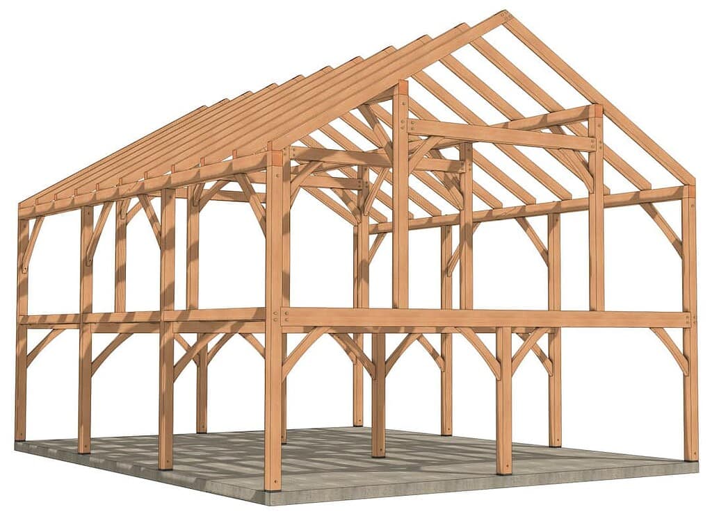 30x40 Post and Beam Barn (53885)-_9_1