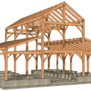 40x42 Post and Beam Horse Barn