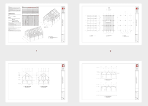 24x36 Heavy Timber Barn Plan - Timber Frame HQ