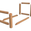 Twin Size Timber Frame Bed (54887) Exploded-Isometric-1