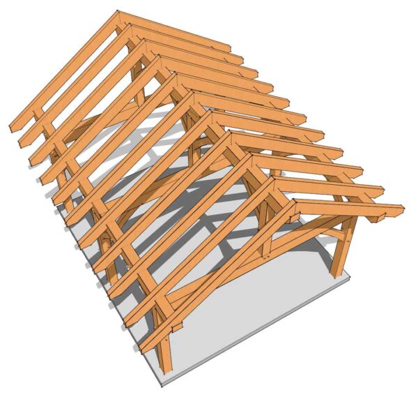 16x18 Timber Frame Plan - Image 6
