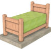 Timber Frame Twin Bed