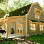 24×36 Gambrel Barn Home - Timber Frame HQ