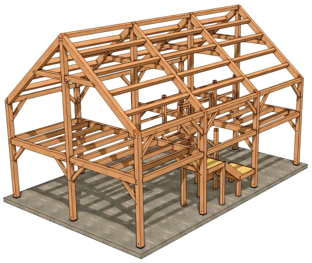 24×36 Timber Frame Barndominium - Timber Frame HQ