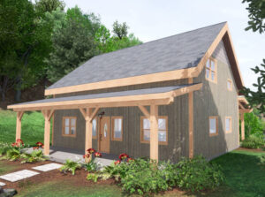 24x36 Barndominium Rendering