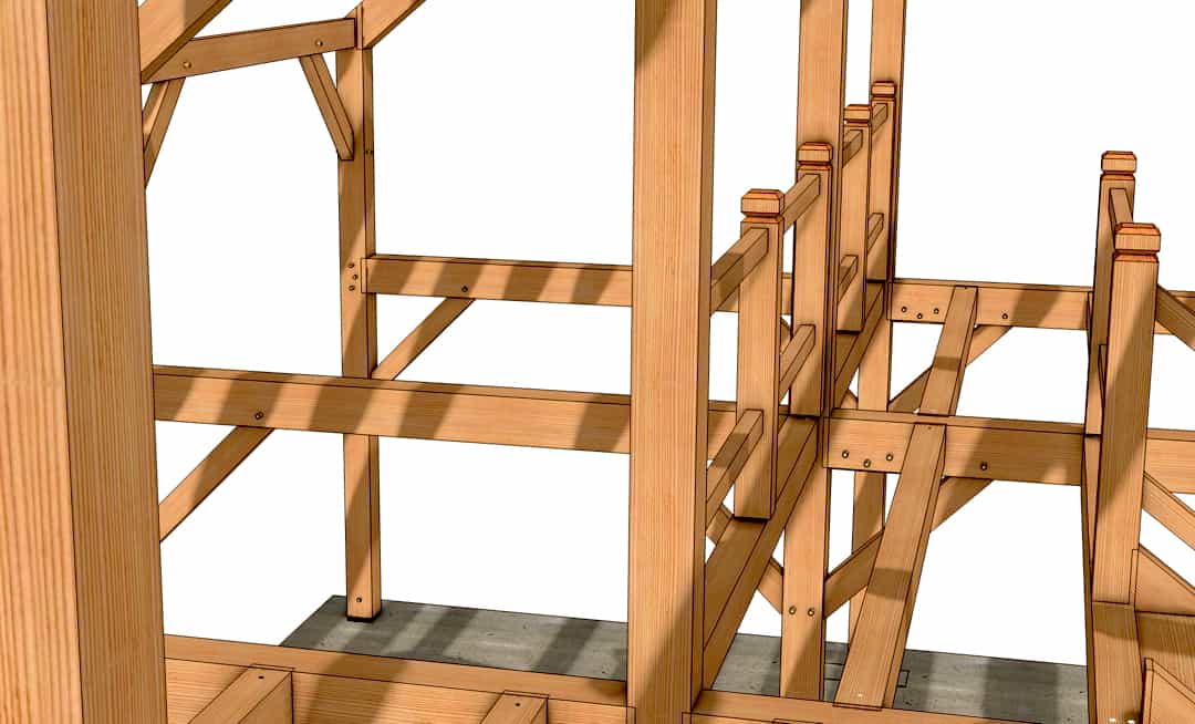 24x36 Barndominium Timber Floor Sytem