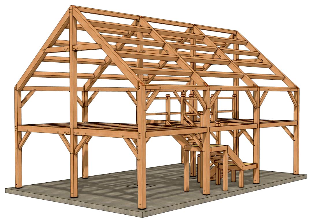 24x36 Heavy Timber Barndominium