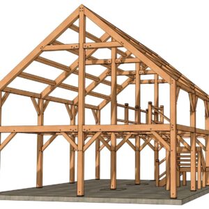 24×36 Timber Frame Barndominium Plan