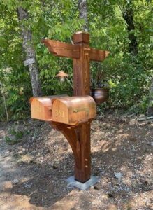 Brad Conner Hemlock and White Oak Mailboxes