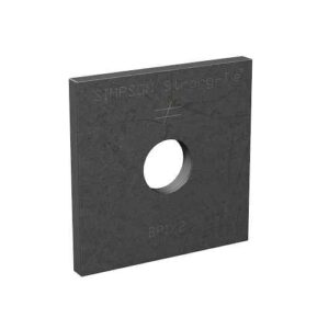 Heavy Duty Square Washer - 3" x 3" - 1/2" Bolt - Galvanized