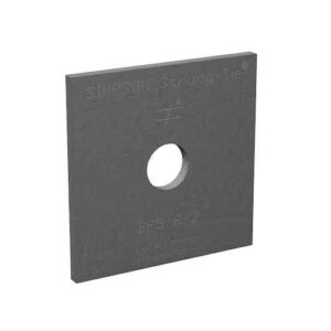 Heavy Duty Square Washer - 3" x 3" - 5/8" Bolt - Galvanized