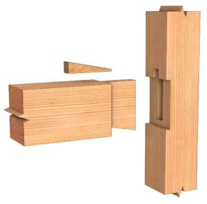 Wedged Mortise and Tenon Joint