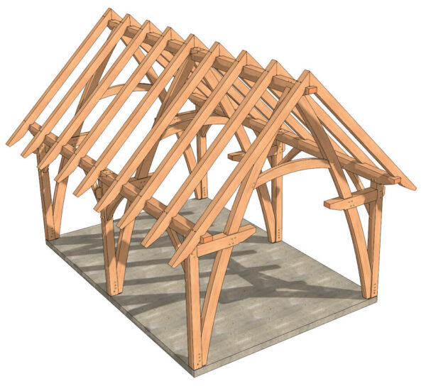 16×24 Cruck Timber Frame Plan - Image 6