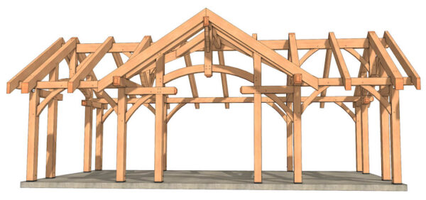 16x32 Timbered Pavilion - Image 4