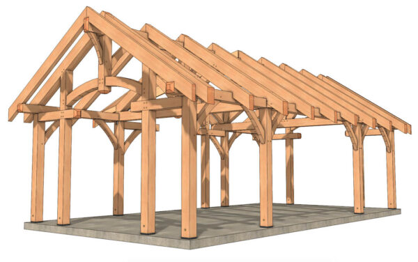 16x32 Timbered Pavilion - Image 6