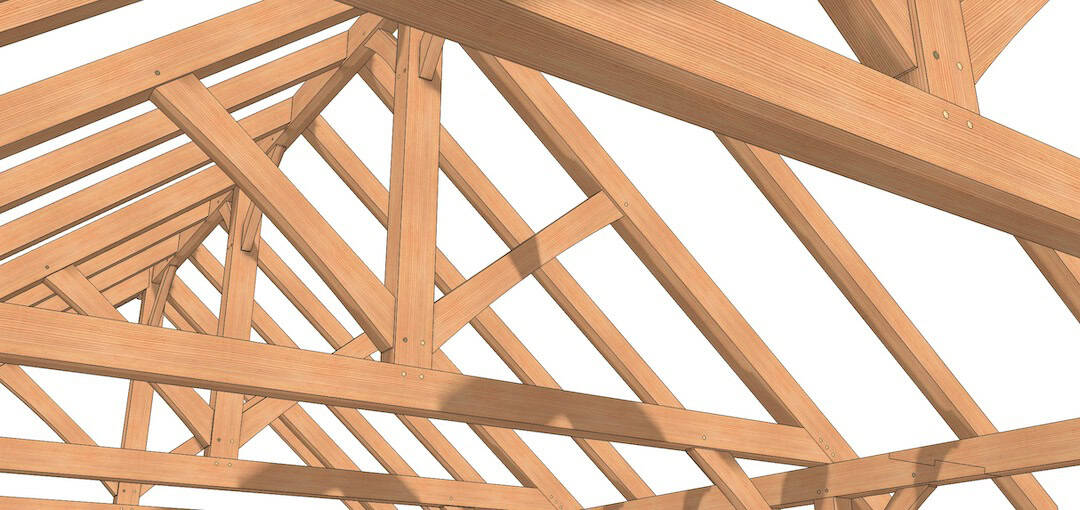 24x36 Timber Frame Pavilion King Post Truss 24x36 Timber Frame Pavilion King Post Truss
