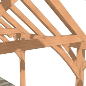 24x36 Timber Frame Pavilion Truss Connections