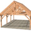 24x36 Timber Frame Pavilion Gable End