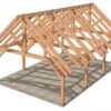 24x36 Timber Frame Pavilion rendering