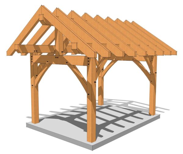 10x14 King Post Plan - Image 3