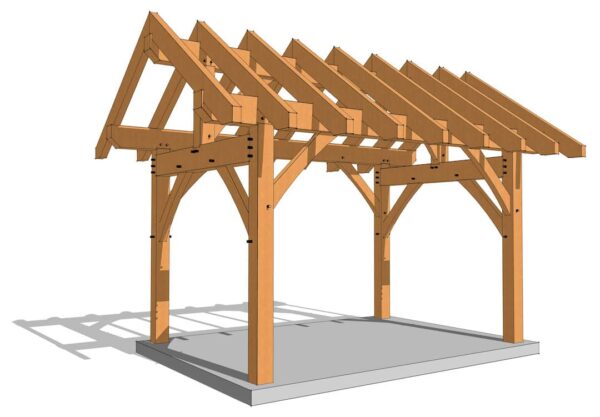 10x14 King Post Plan - Image 7