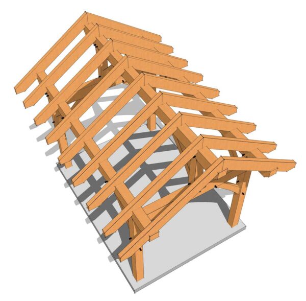 10x14 King Post Plan - Image 4