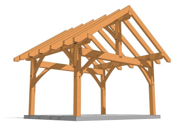 12x16 King Post Plan