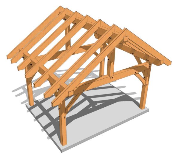 12x16 King Post Plan - Image 12