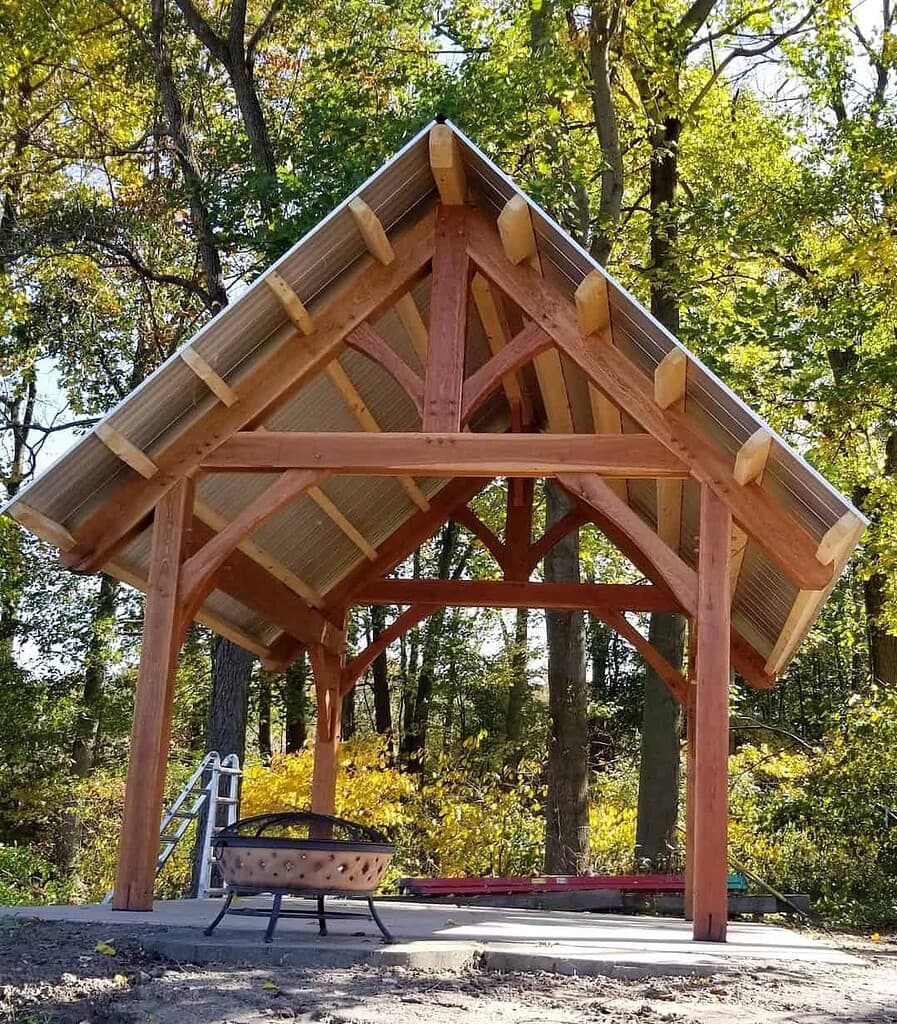 12x16 King Post Truss Plan (5845) Raising7