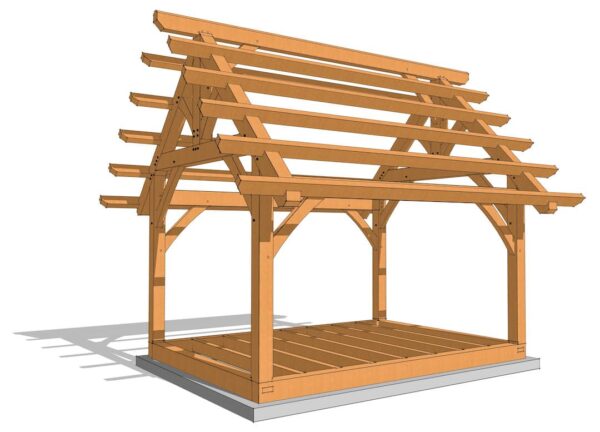 12x16 King Post Truss Plan - Image 7