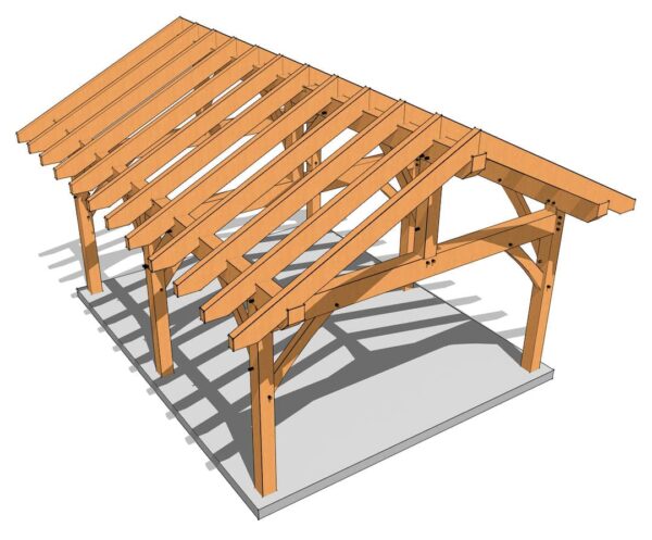 16×20 King Post Plan - Image 4