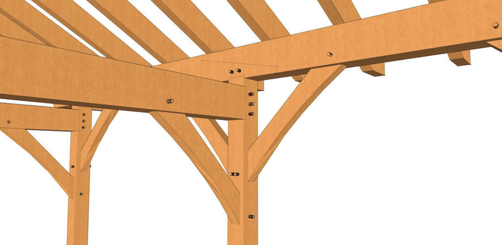 16x20 King Post Plan (3045) 6 inch _ 3