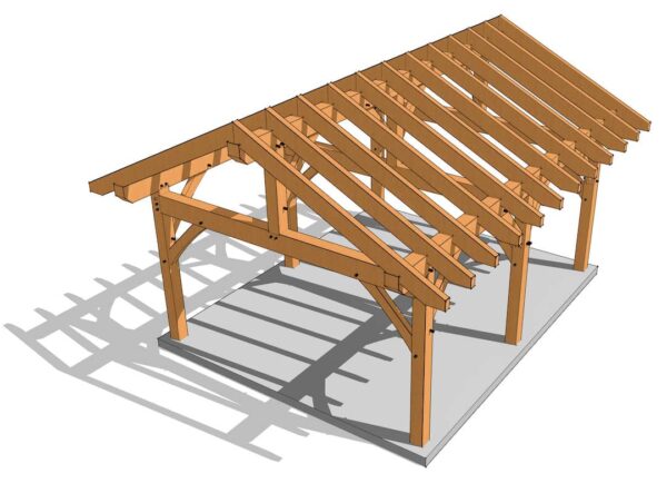 16×20 King Post Plan - Image 5