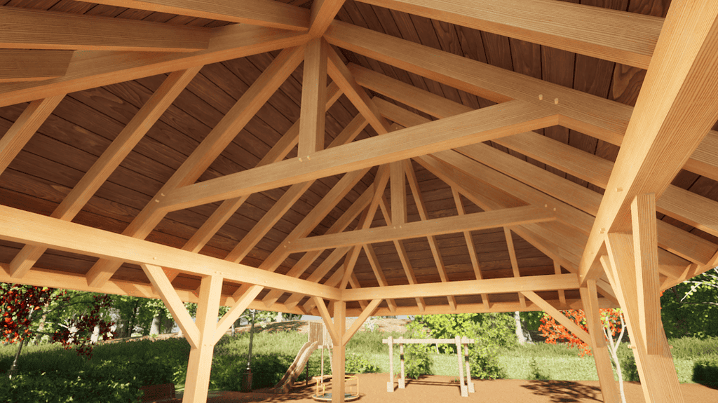 16x24 Hipped Roof Pavilion (45750)-3
