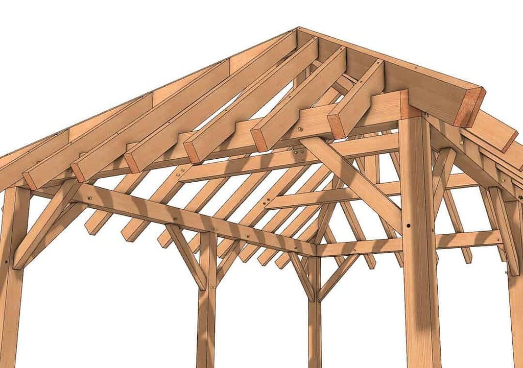 16x24 Hipped Roof Pavilion (45750)-6