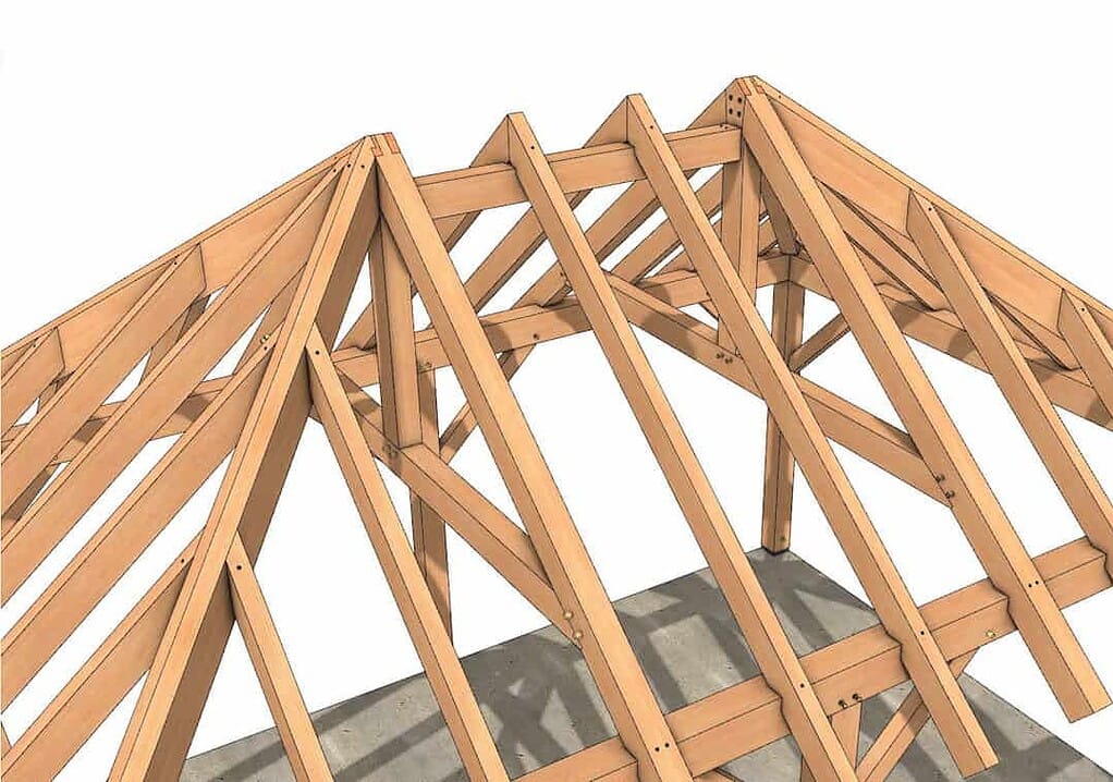 16x24 Hipped Roof Pavilion (45750)-8