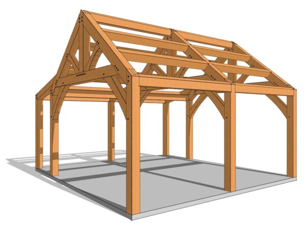20x20 Timber Frame Plan - Image 4
