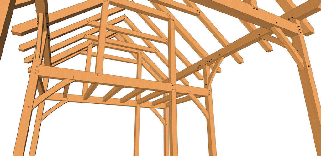 20x24 Timber Frame with Loft (5038) 4