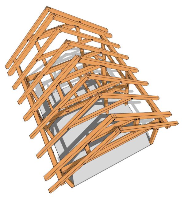 20x24 Timber Frame Plan with Loft - Image 3