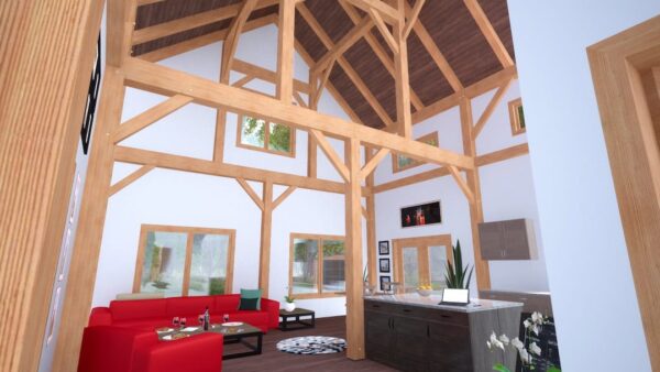 24x48 Timber Frame Barndominium Plan - Image 5