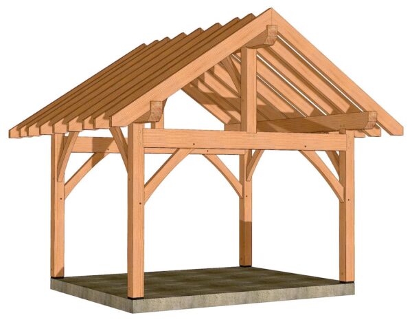 12x14 King Post Plan