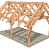 16x24 Timber Frame Pavilion corner vantage point