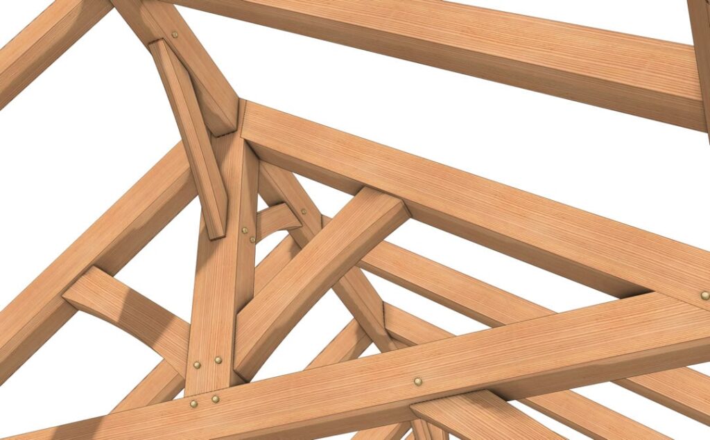 16x24 Timber Frame Pavilion _5