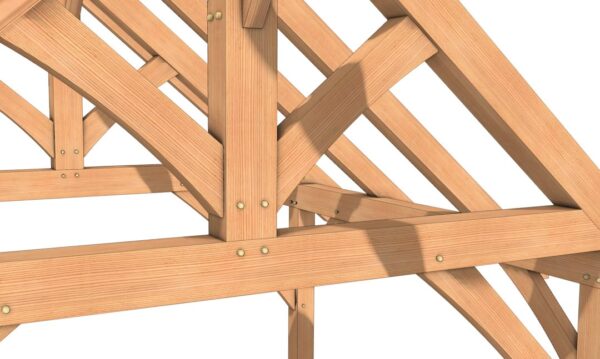 16x24 Timber Frame Pavilion King Post