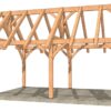16x24 Timber Frame Pavilion Seen from the Side