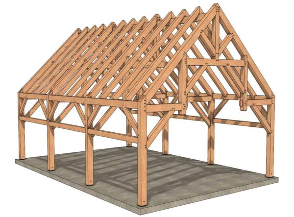 24×36 Hammer Beam Timber Frame Plan