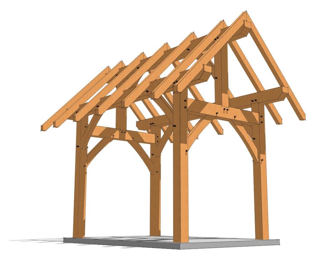 8×12 Timber Frame Plan (6731) 4