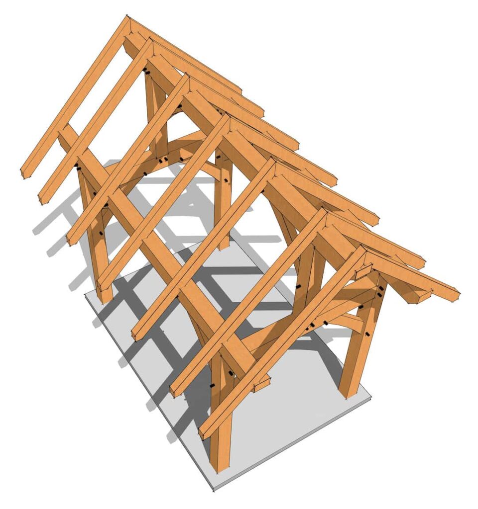 8×12 Timber Frame Plan (6731) 6