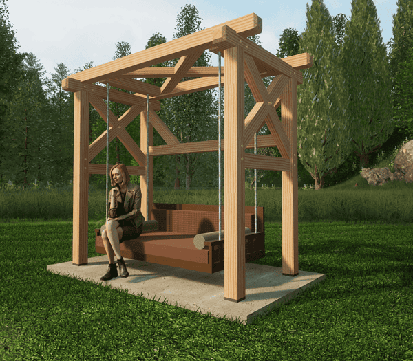 Heavy Timber Bed Swing Plan - Image 3