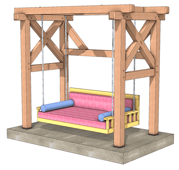 Heavy Timber Bed Swing Plan - Image 5